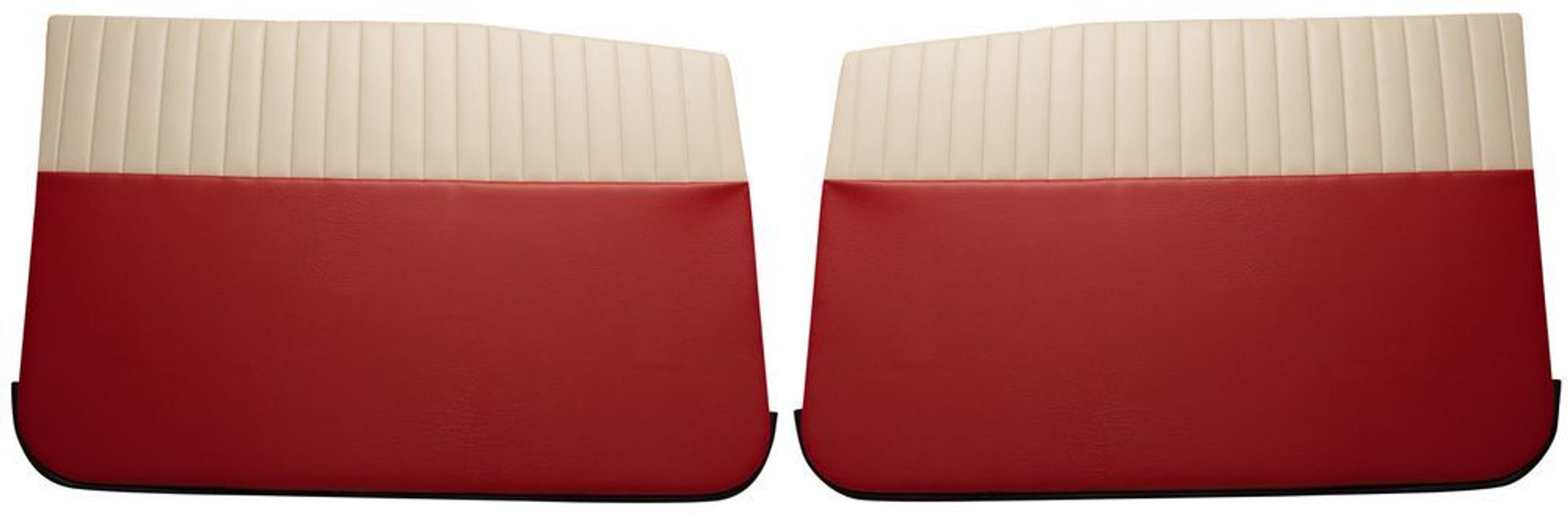 Dörrpaneler fram till Volvo Amazon 4d 1959-60, US, röd/beige