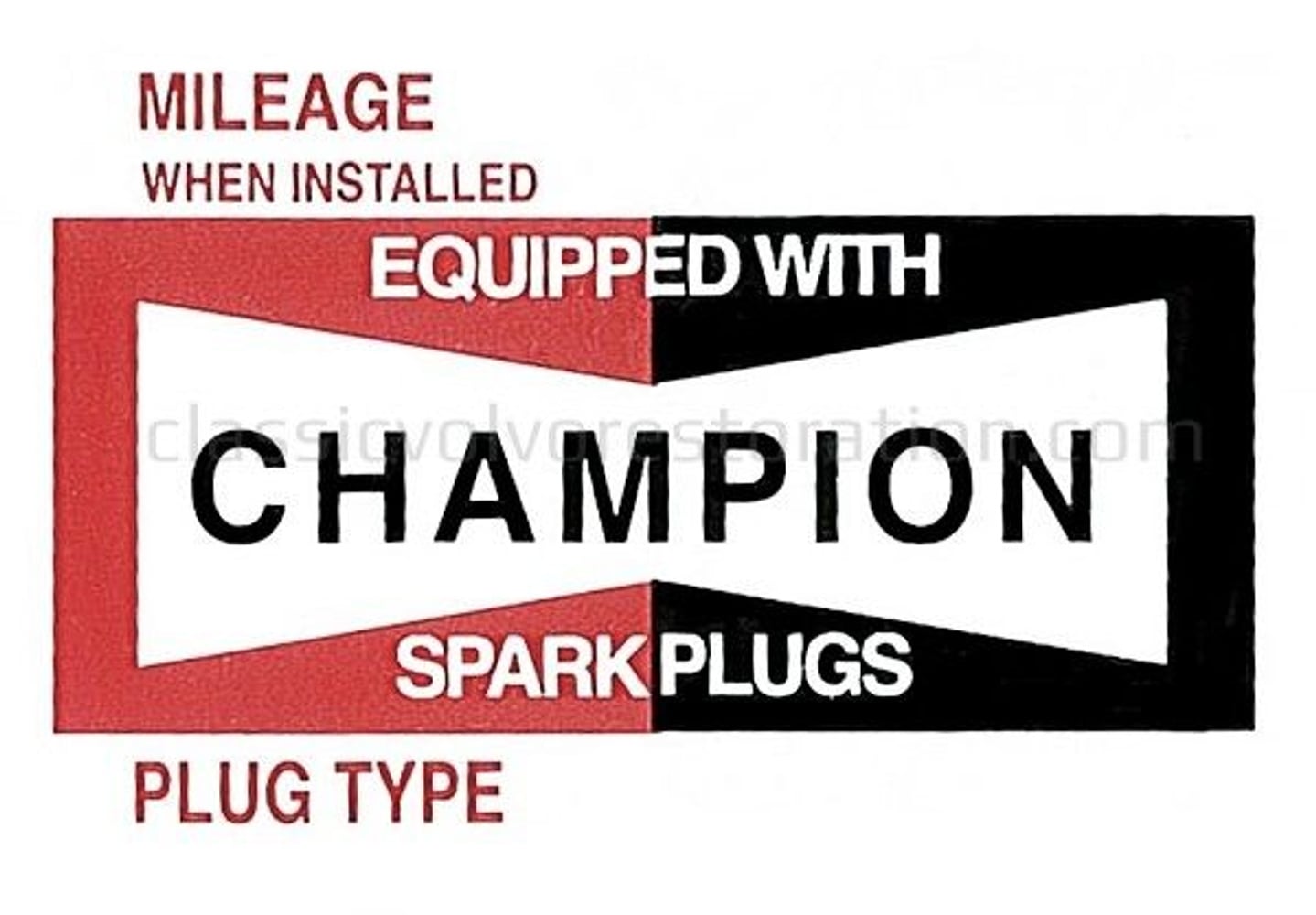 Dekal champion tändstift — bild 2 av 2