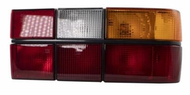 Baklykta svart komplett till Volvo 740, 760, 1983-89, höger