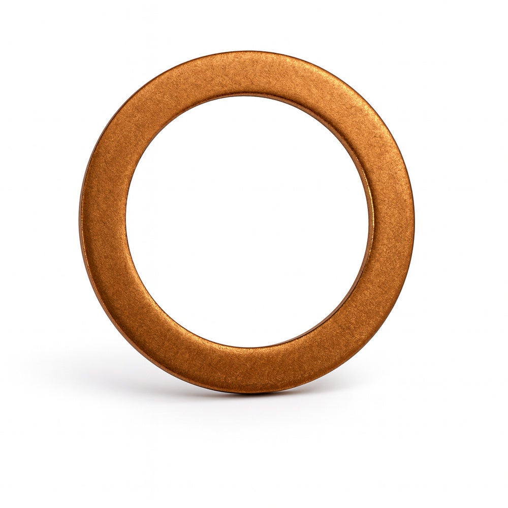 Kopparbricka 13,3x18,7x1,25 mm till Volvo PV444, PV544, Duett, Amazon, Amazon Kombi — bild 2 av 2