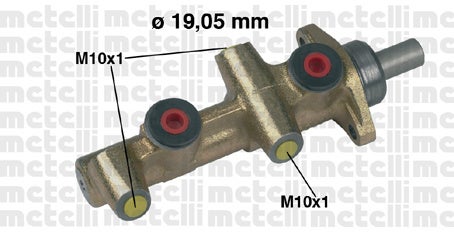Huvudcylinder broms till Volvo 740, 760, 940, 960 med ABS 1982-91 — bild 2 av 3