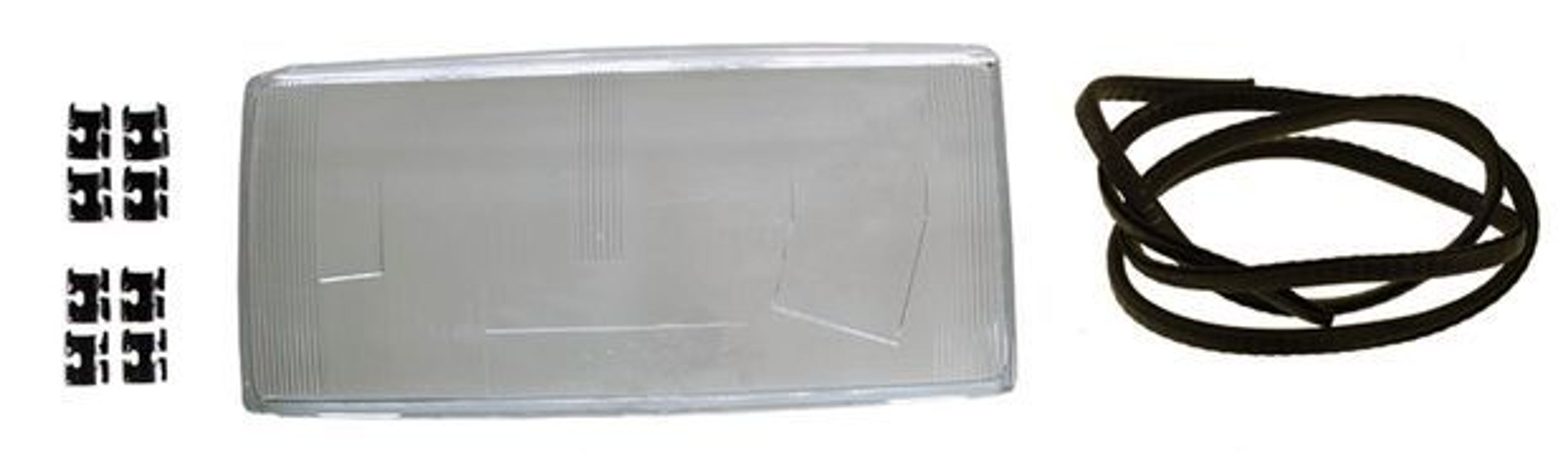 Glas Strålkastare till Volvo 740, 760, 1982-89, vänster