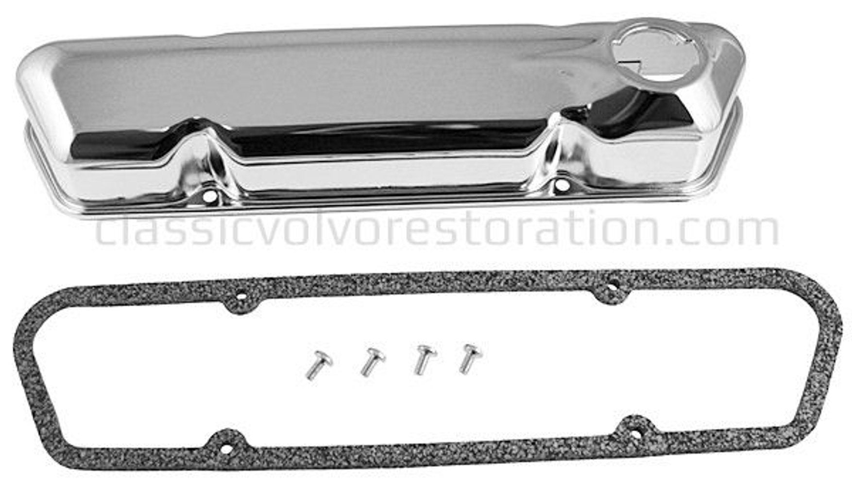 Ventilkåpssats till Volvo B18, B20 1965-76, kromad