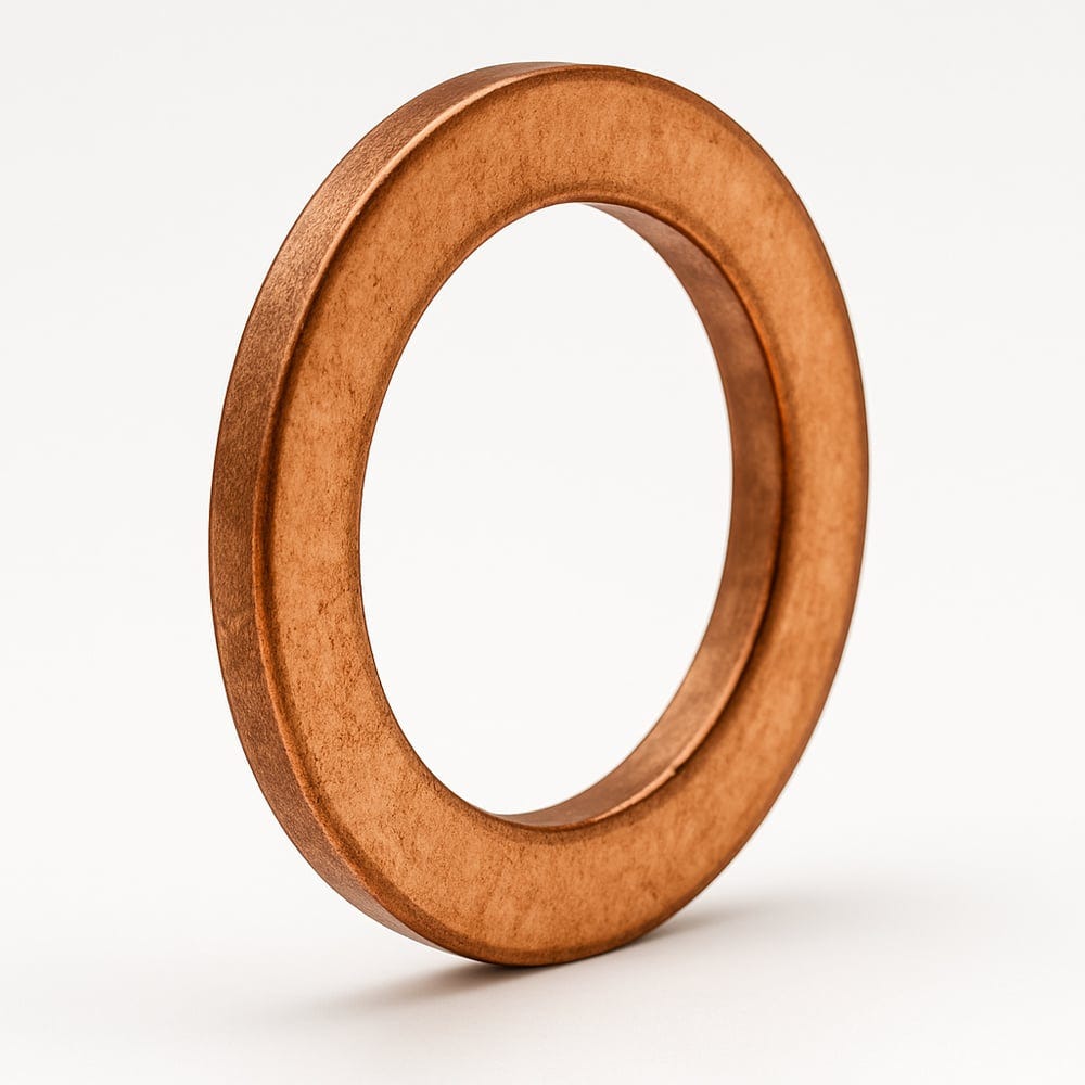 Kopparbricka 10,3x15,7x0,8 mm till Volvo PV444, PV544, Duett, Amazon, Amazon Kombi, 1800 — bild 2 av 2