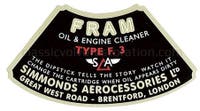 Dekal oljefilter till Volvo B4B "Fram" — bild 2 av 2