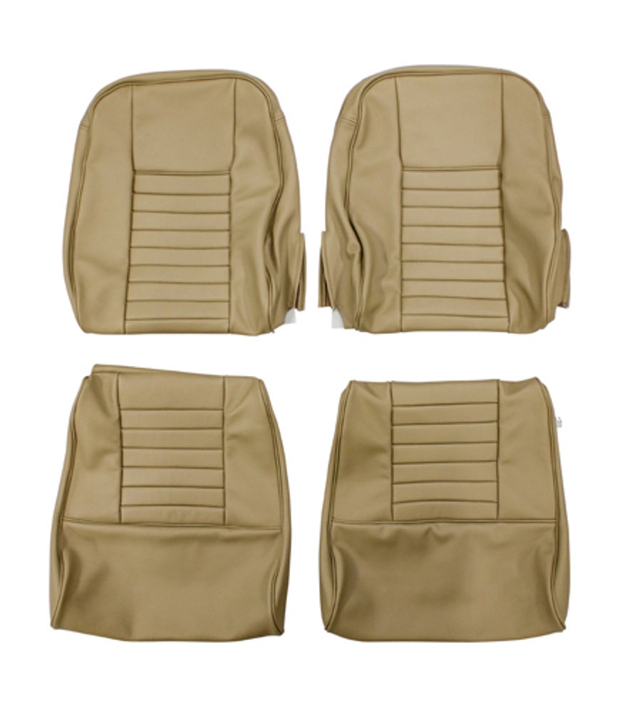 Klädsel framstolar till Volvo 1800, 1800E, 1800ES beige/brun