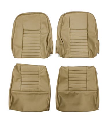 Klädsel framstolar till Volvo 1800, 1800E, 1800ES beige/brun