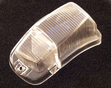 Blinkersglas till Volvo Amazon, vit/vit, vänster