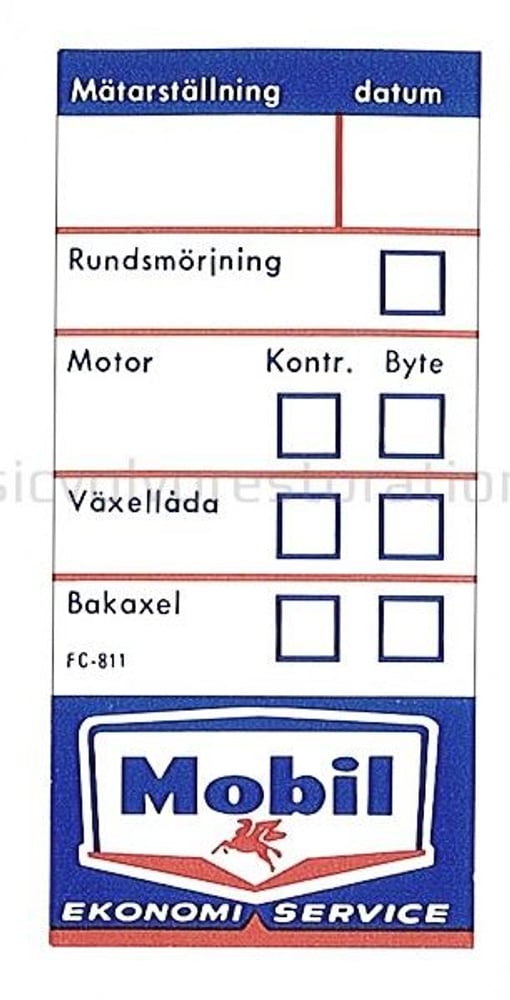 Dekal servicedekal Mobil — bild 2 av 2