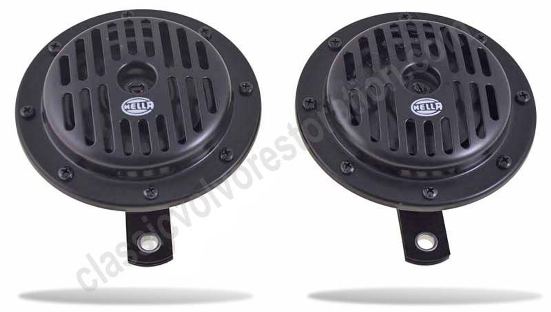 Signalhorn 12V Hella svart till Volvo PV544, Duett