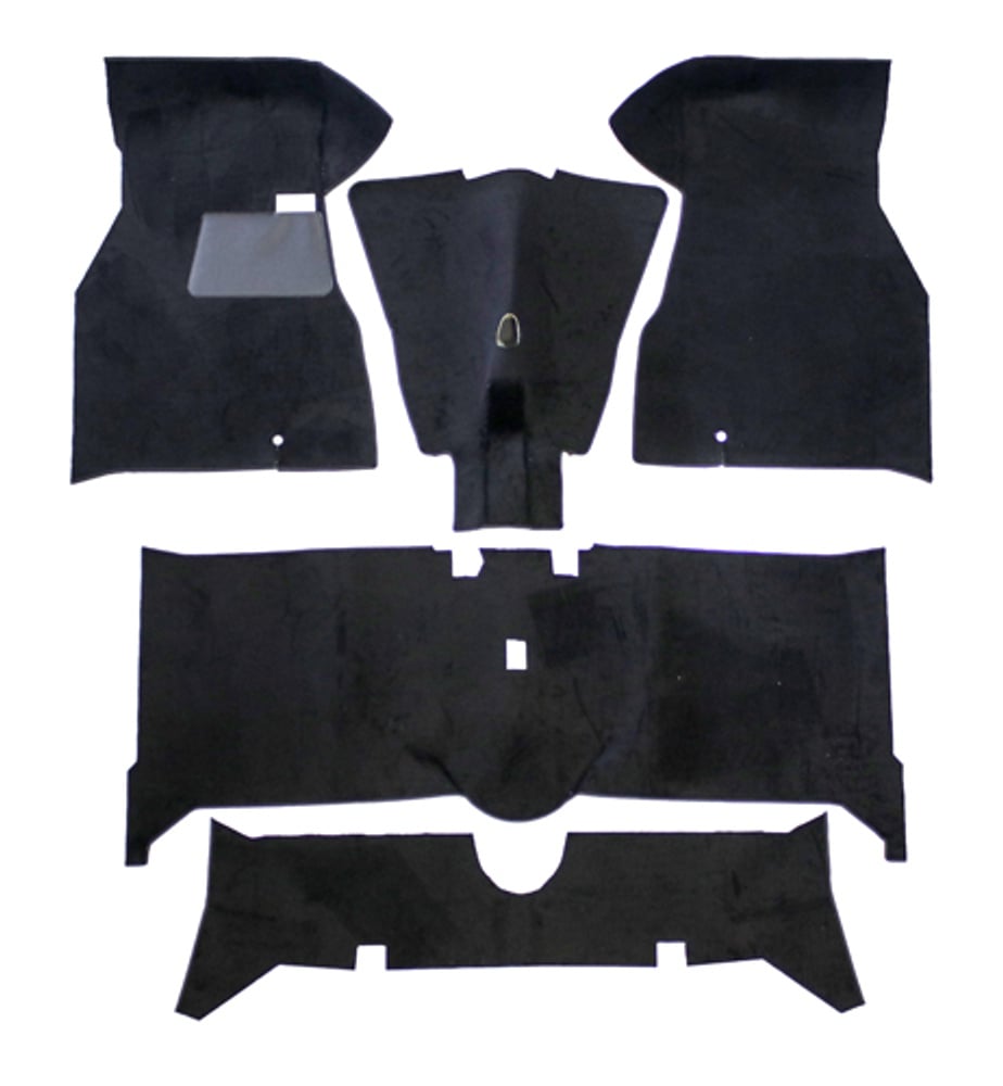 Mattsats till Volvo 140 1972, svart textil — bild 2 av 2