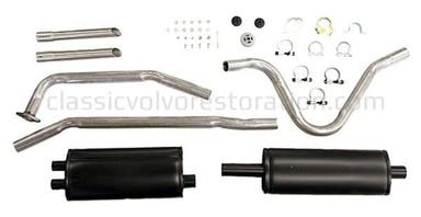 Avgassystem enkelt rör till Volvo 1800, 1961-65