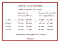 Dekal inkörning till Volvo Amazon, 140 — bild 2 av 2