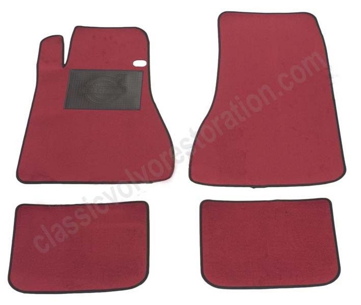 Mattsats Tillbehör till Volvo 1800E, 1800ES, röd textil