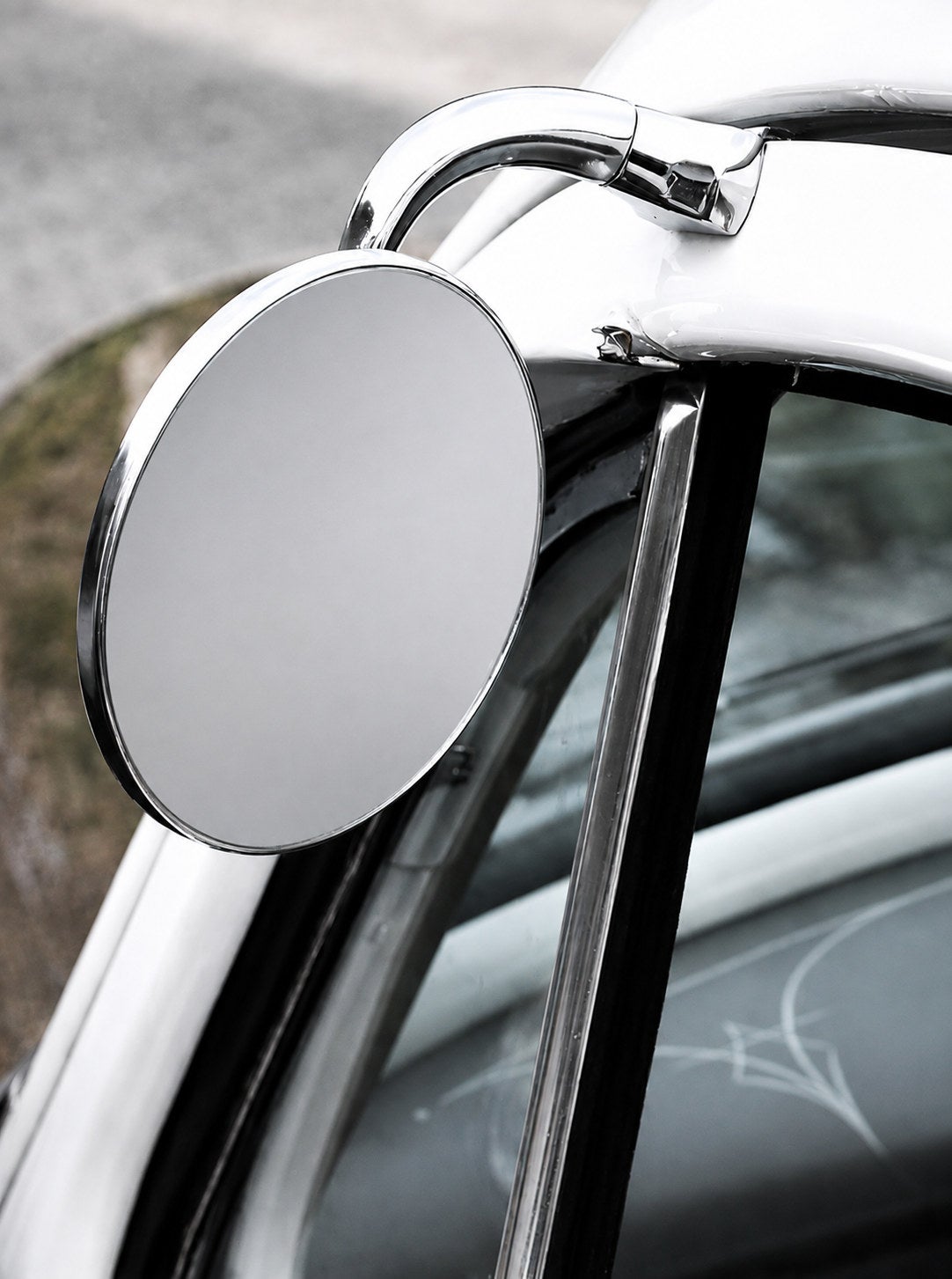 Backspegel till dörr – Peep Mirror 4" – Volvo PV 444, 544