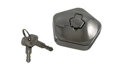 Tanklock låsbart till Volvo PV, Amazon, Volvo logo