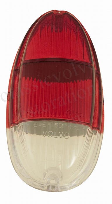 Bakljusglas till Volvo Amazon 1963-, US, rött/rött/vitt