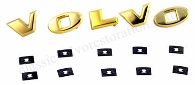Bokstavsats till Volvo Amazon 1957-66, guld