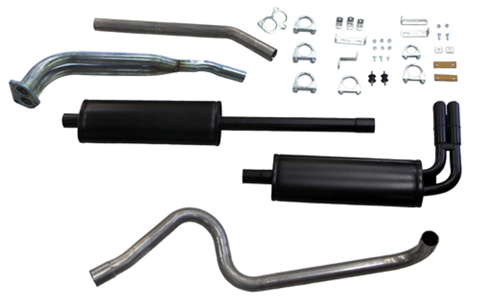 Avgassystem till Volvo PV544, B18, 2", dubbla rör fram