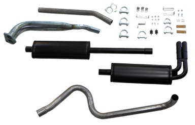 Avgassystem till Volvo PV544, B18, 2", dubbla rör fram