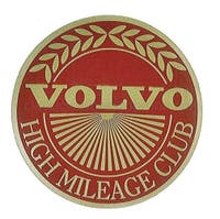 Dekal Volvo High Mileage Club — bild 2 av 2