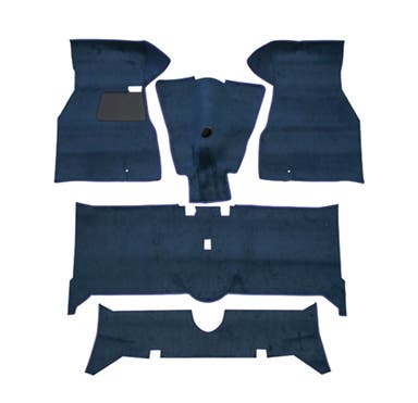 Mattsats till Volvo 140 1972, blå textil