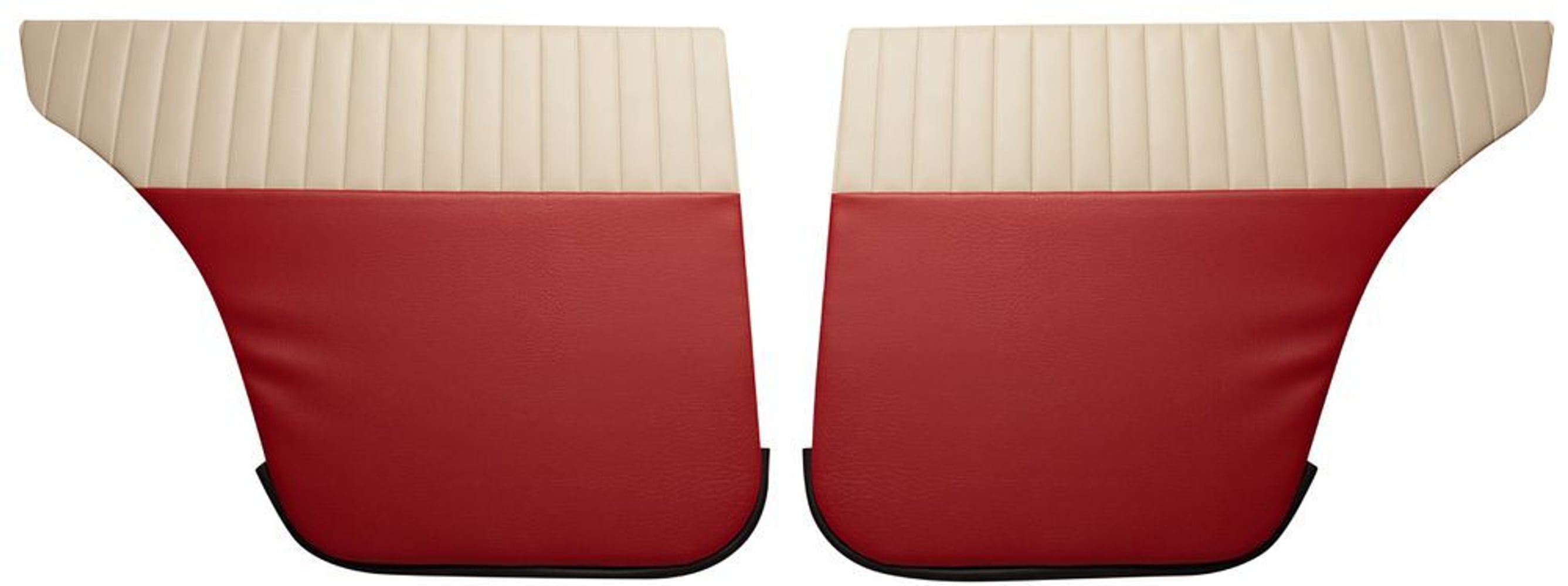 Dörrpaneler bak till Volvo Amazon 4d 1958-60, US, röd/beige