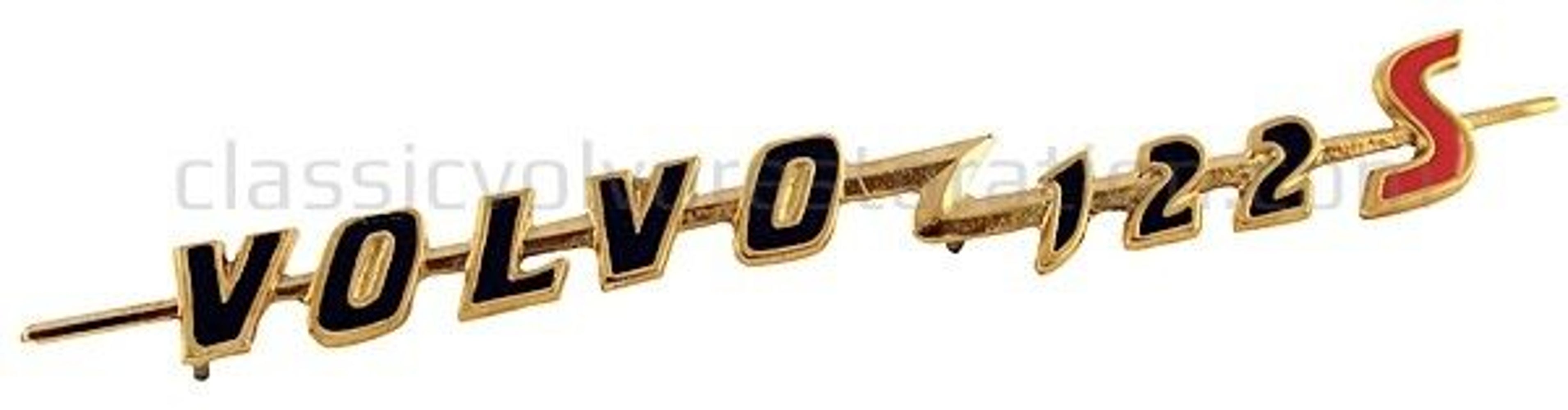 Emblem "Volvo 122S" till Volvo Amazon — bild 2 av 2