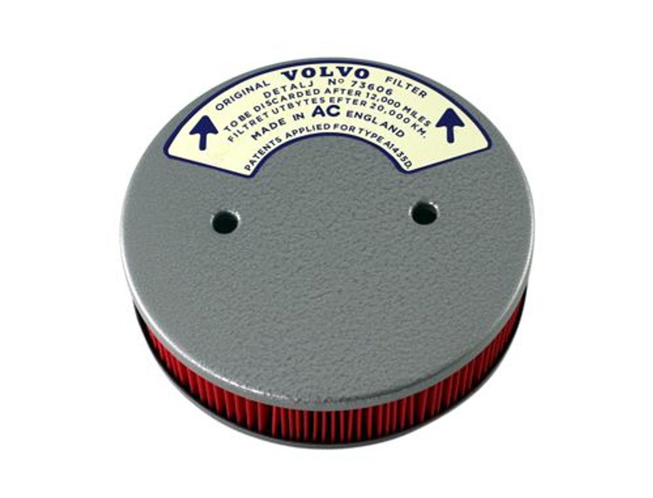 Luftfilter SU till Volvo B18B, B18D, 1961-66, hammarlack — bild 1 av 2