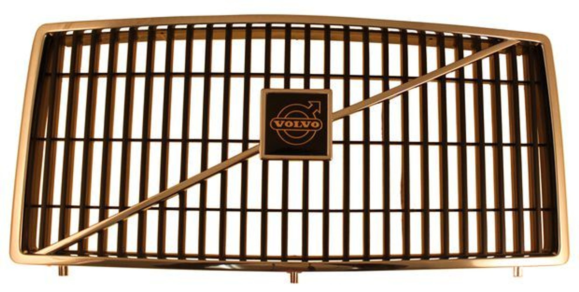 Grill till Volvo 240, 260, -1985, svart/kromsarg
