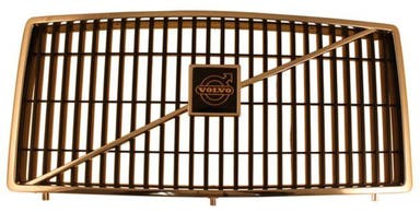 Grill till Volvo 240, 260, -1985, svart/kromsarg