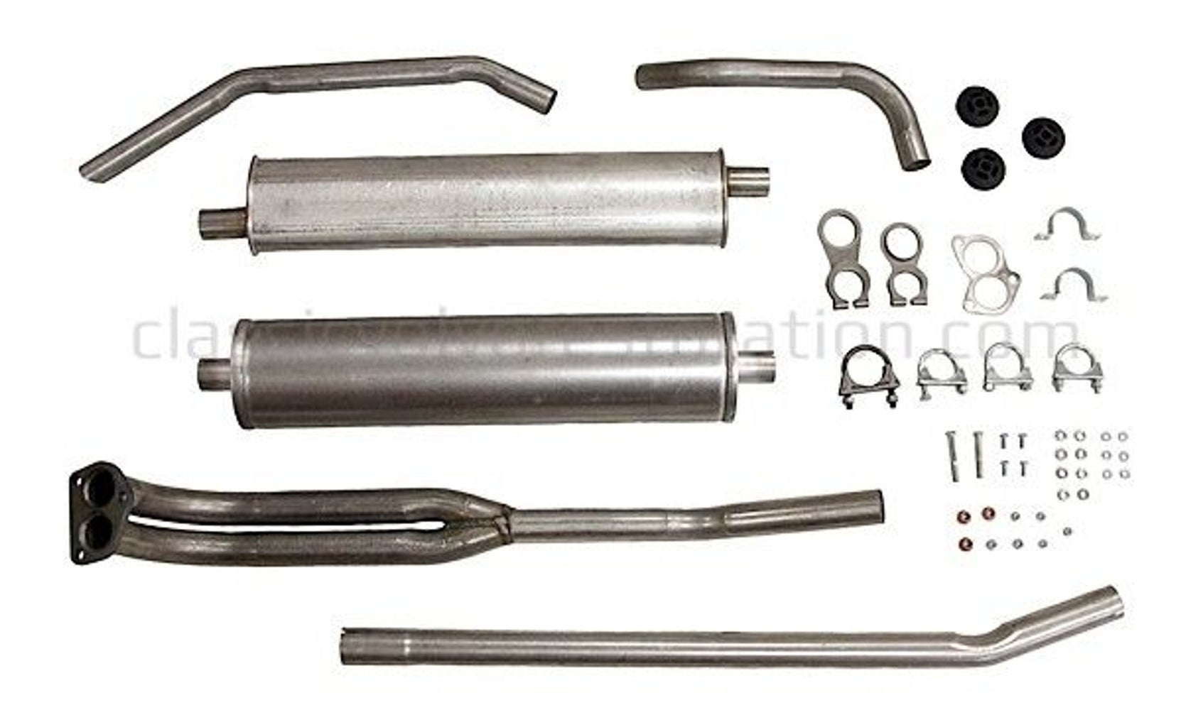Avgassystem till Volvo Duett, 1967-68, B18, B20