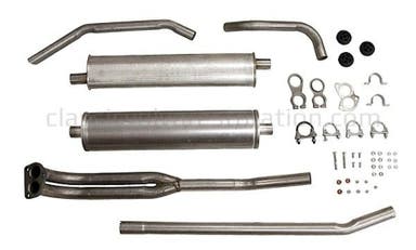 Avgassystem till Volvo Duett, 1967-68, B18, B20