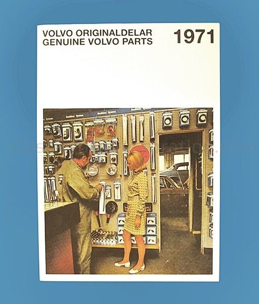 Reservdelskatalog till Volvo PV544, Duett, Amazon, 140, 164 1962-71, Svenska — bild 2 av 2