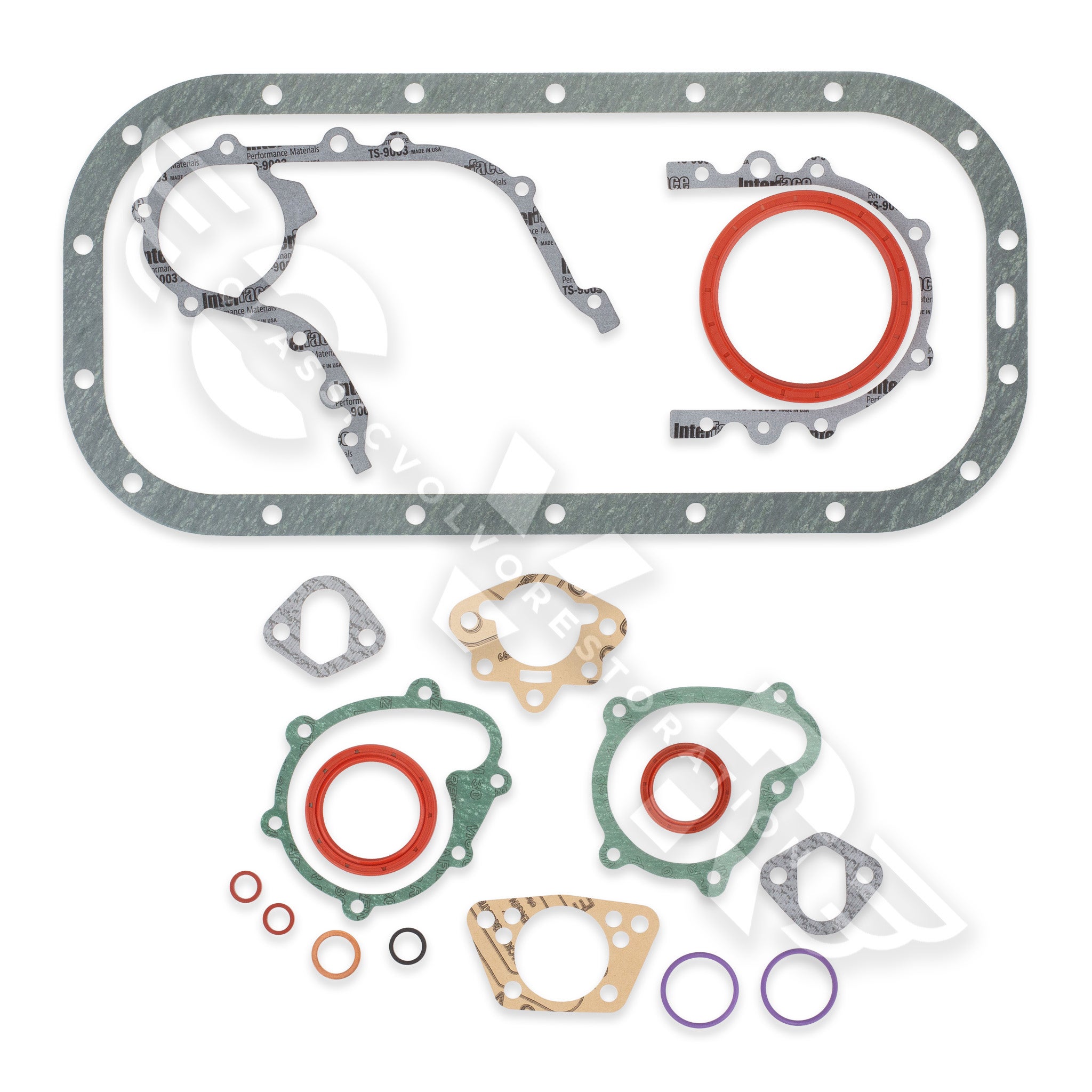Kompletteringssats B17-B230A/K till Volvo 240, 740, 1975-90 — bild 2 av 2
