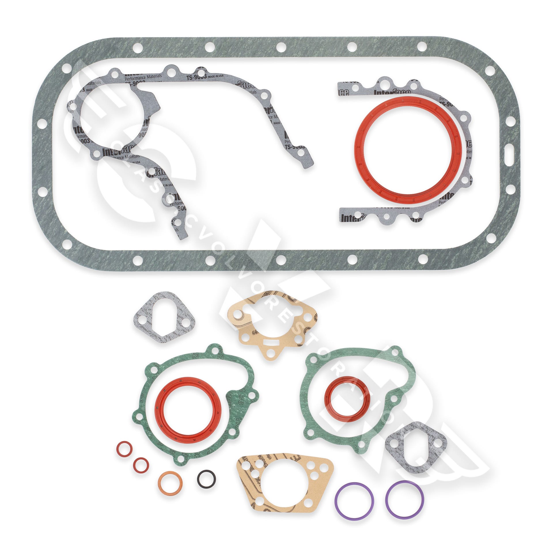 Kompletteringssats B17-B230A/K till Volvo 240, 740, 1975-90 — bild 2 av 2