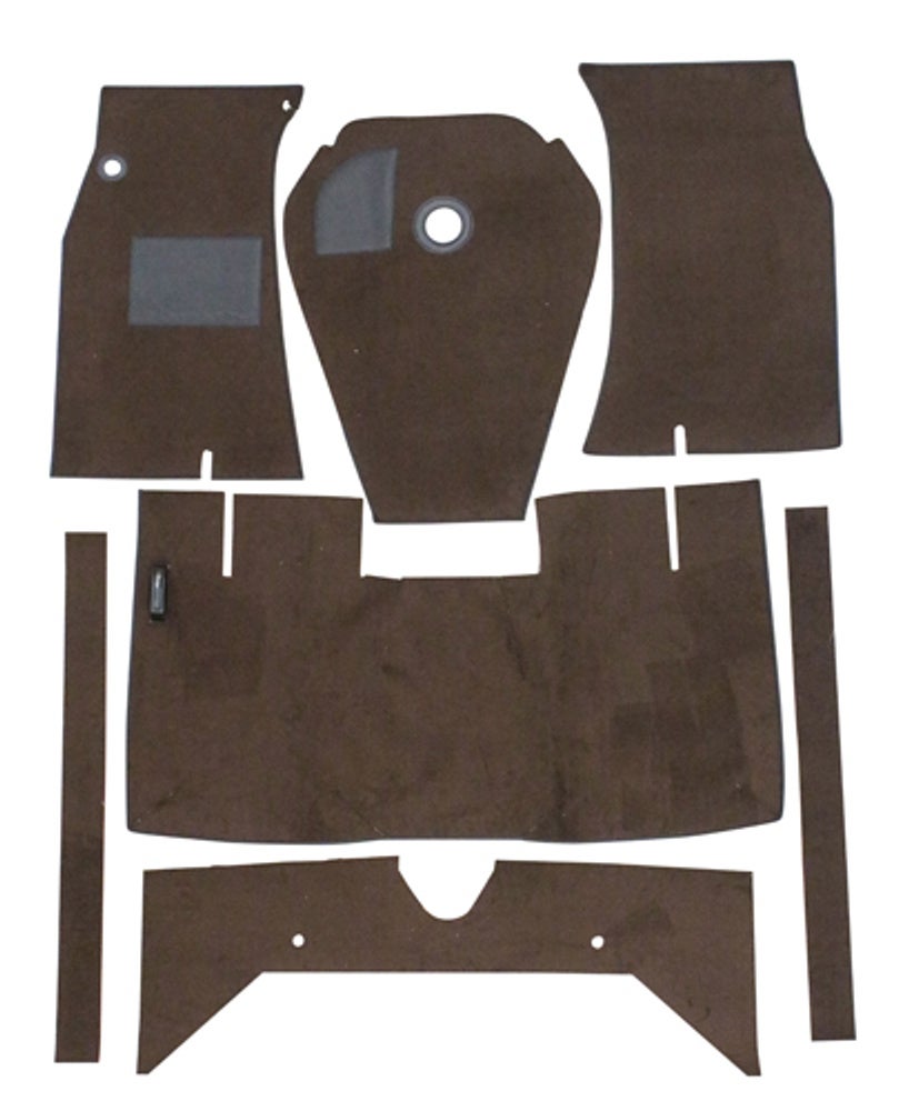Mattsats till Volvo Amazon 1962-64, brun textil, M/T