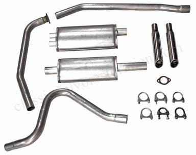 Avgassystem 2" sport enkelt rör till Volvo 1800, 1961-65