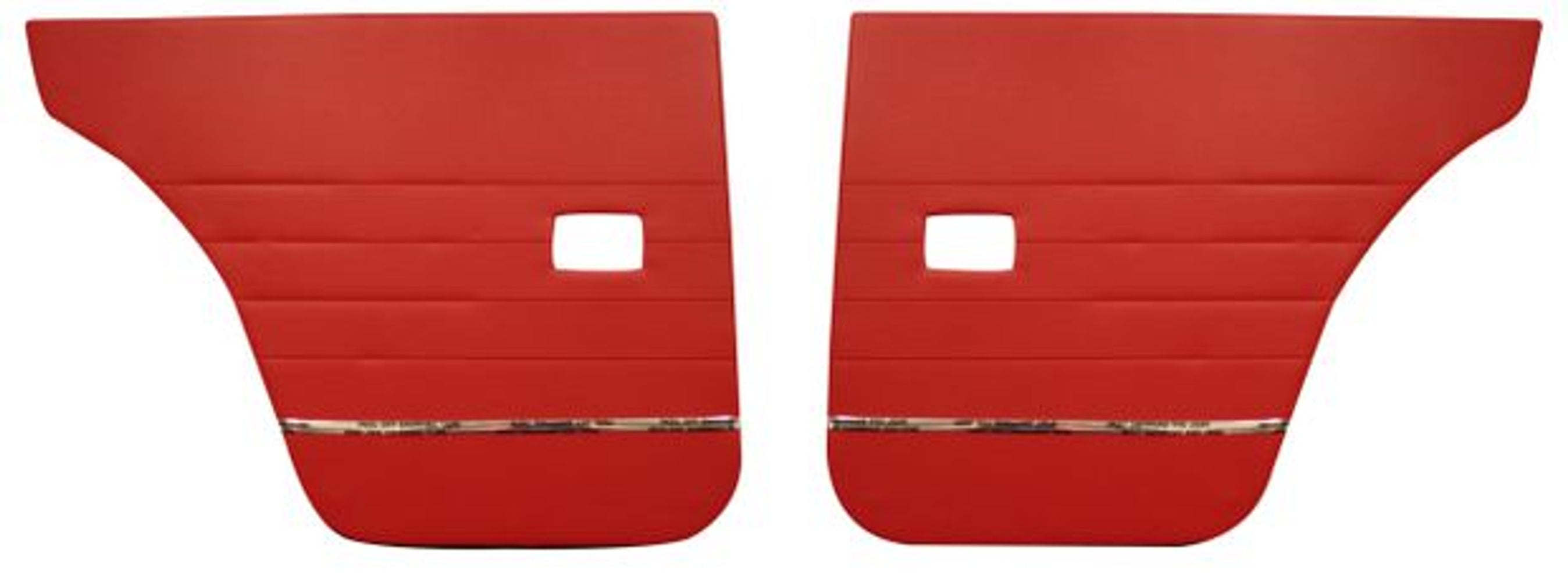 Dörrpaneler bak till Volvo Amazon 4d, Amazon Kombi, 1962-63, röd — bild 2 av 2