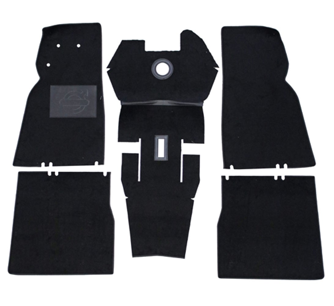 Mattsats till Volvo Duett 210, svart textil