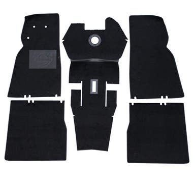 Mattsats till Volvo Duett 210, svart textil