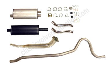 Avgassystem dubbelt rör till Volvo 1800, 1966-69