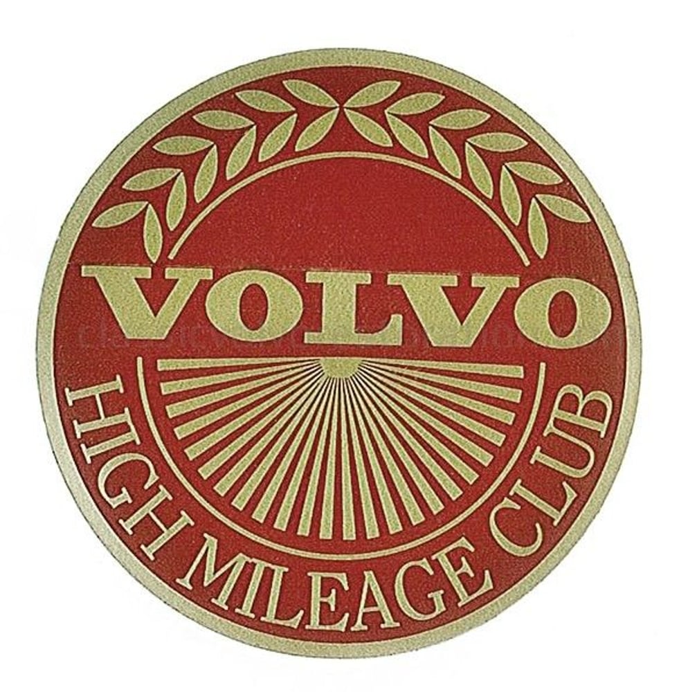 Dekal Volvo High Mileage Club — bild 2 av 2