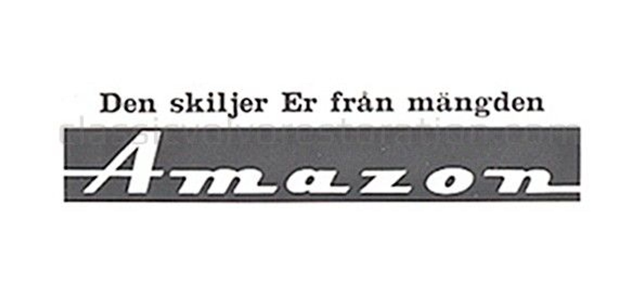 Dekal "Den skiljer er från..." till Volvo Amazon — bild 2 av 2