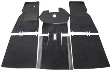 Mattsats till Volvo PV544, svart textil
