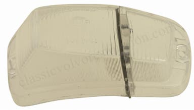 Blinkersglas till Volvo Amazon, vit/vit, höger
