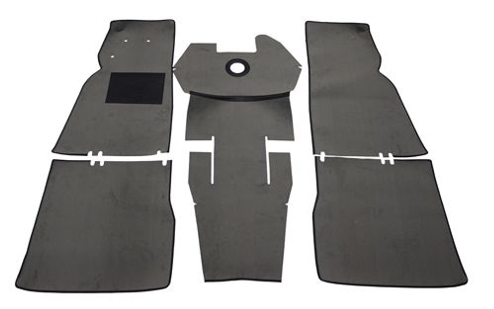 Mattsats till Volvo Duett 445, grå textil