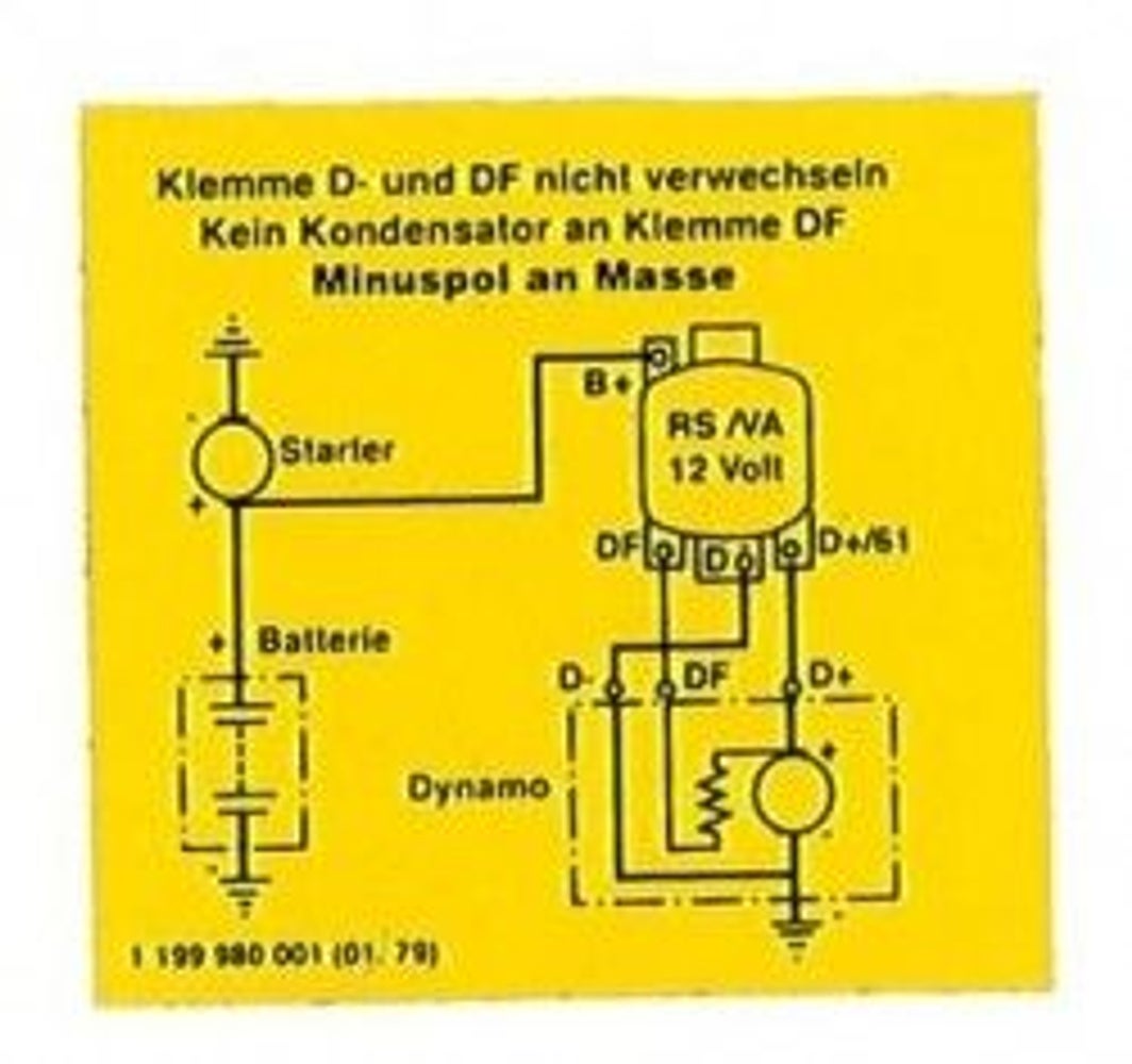 Dekal laddningsrelä 12V — bild 1 av 2