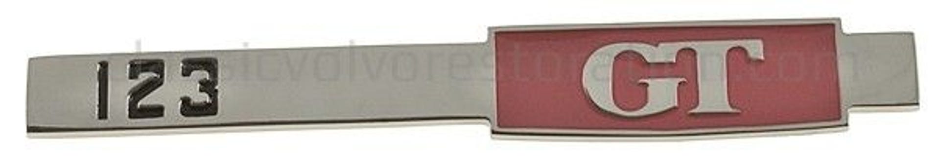 Emblem "123 GT" till Volvo Amazon bagage — bild 2 av 2