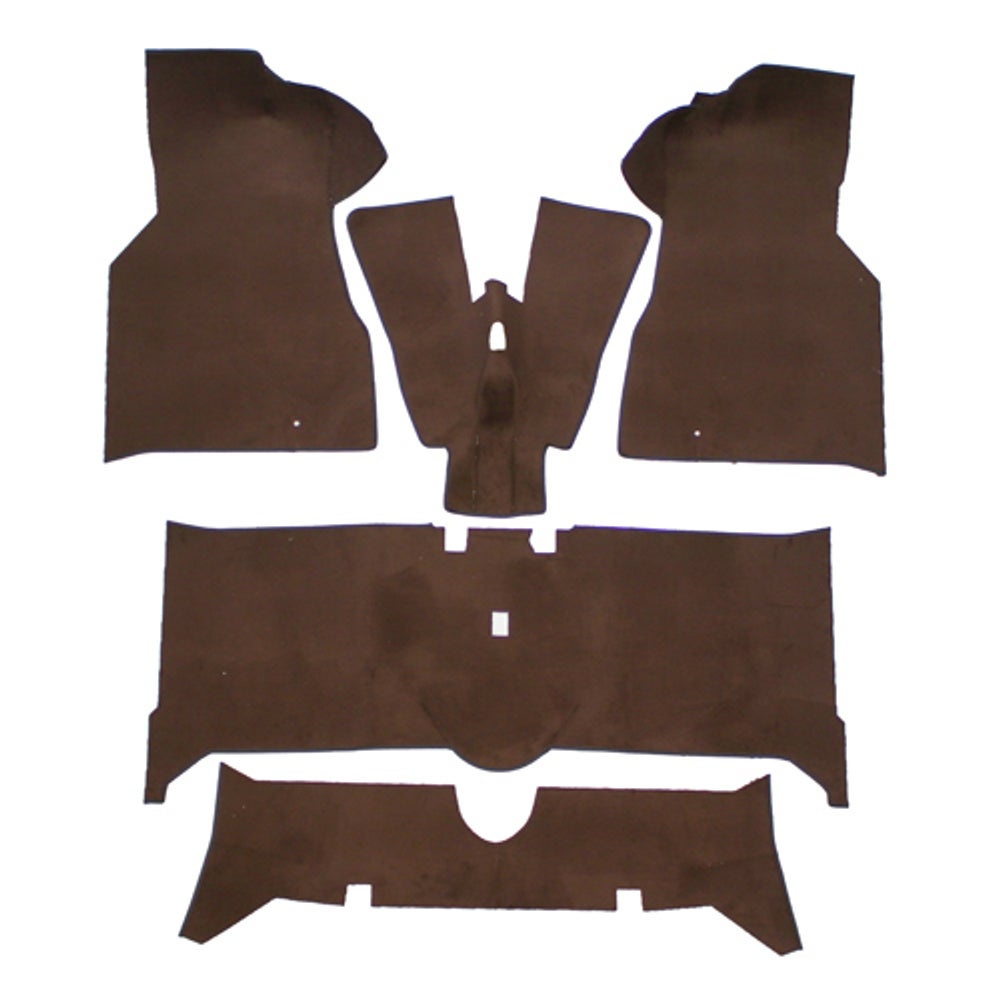 Mattsats till Volvo 140 1973-74, brun textil